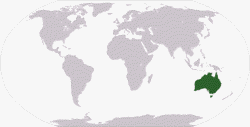 Karte Australien