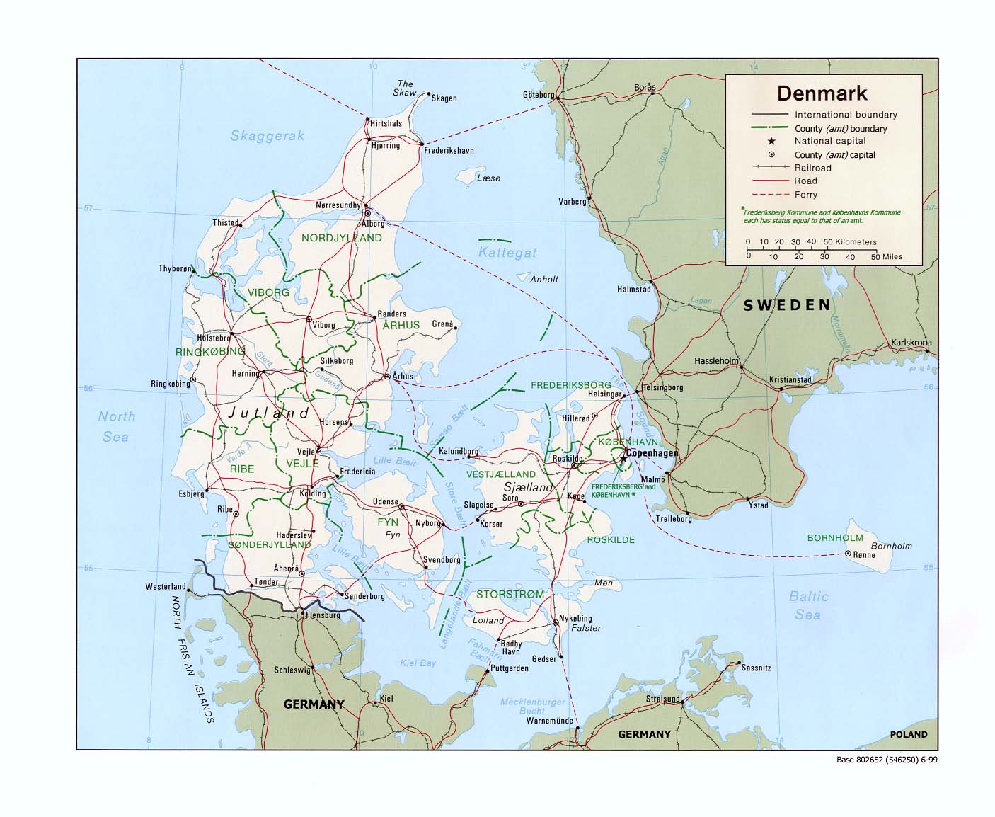 Karte D�nemark