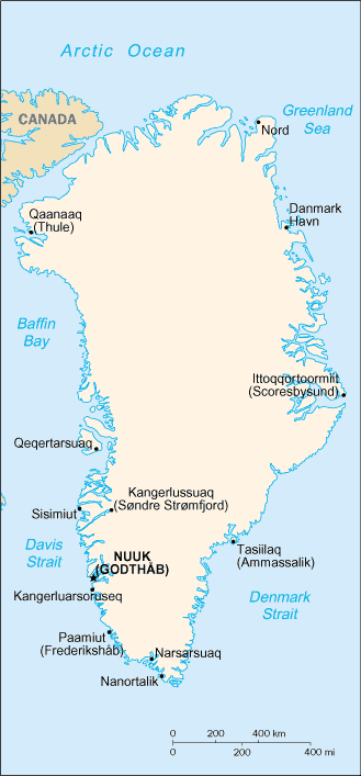 Karte Gr�nland