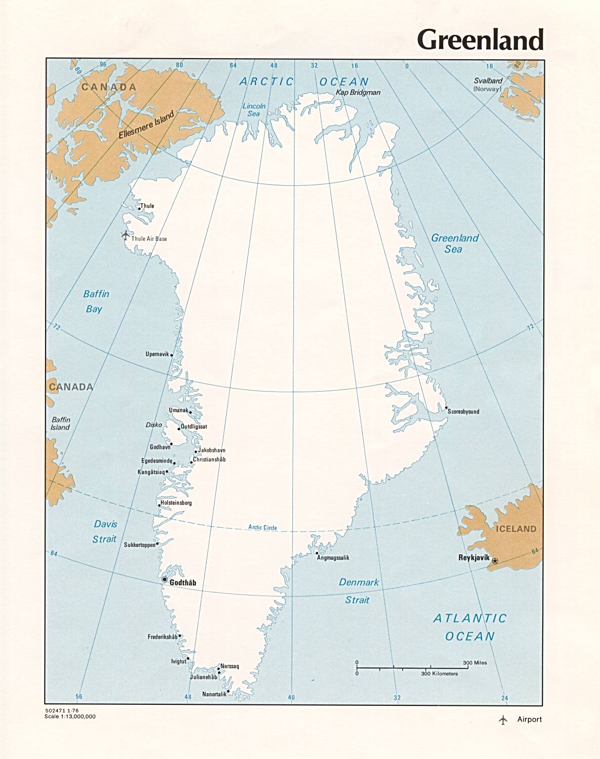 Karte Gr�nland