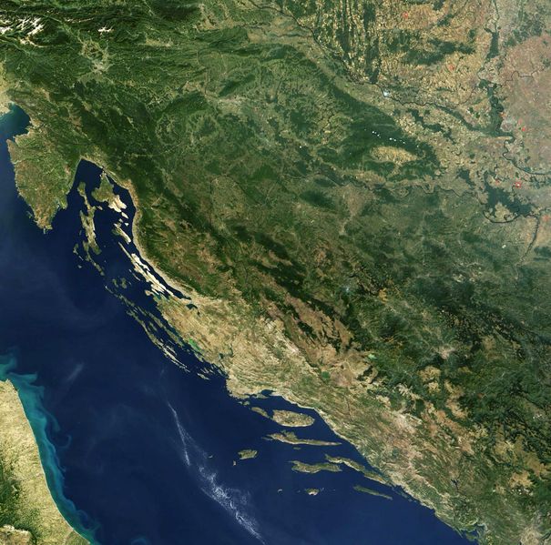 Landkarte Kroatien