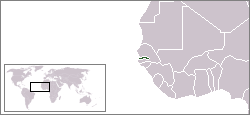 Karte Gambia