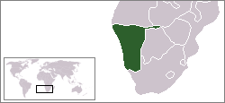 Karte Namibia