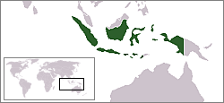 Karte Indonesien