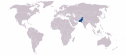 Karte Pakistan
