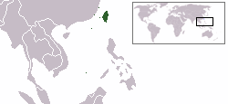 Karte Taiwan