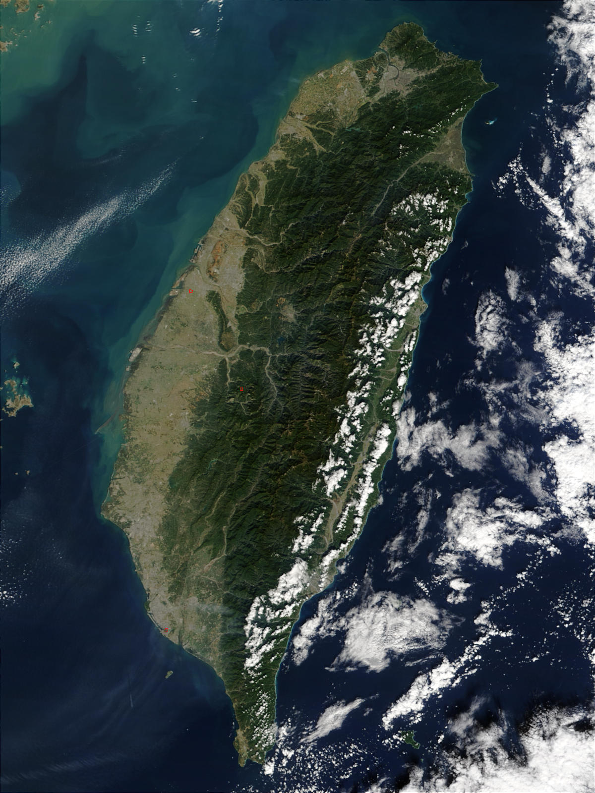 Satellitenfoto Taiwan