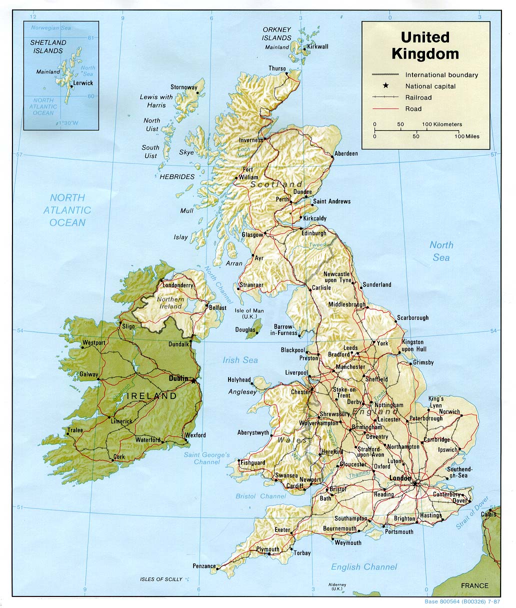 Karte England