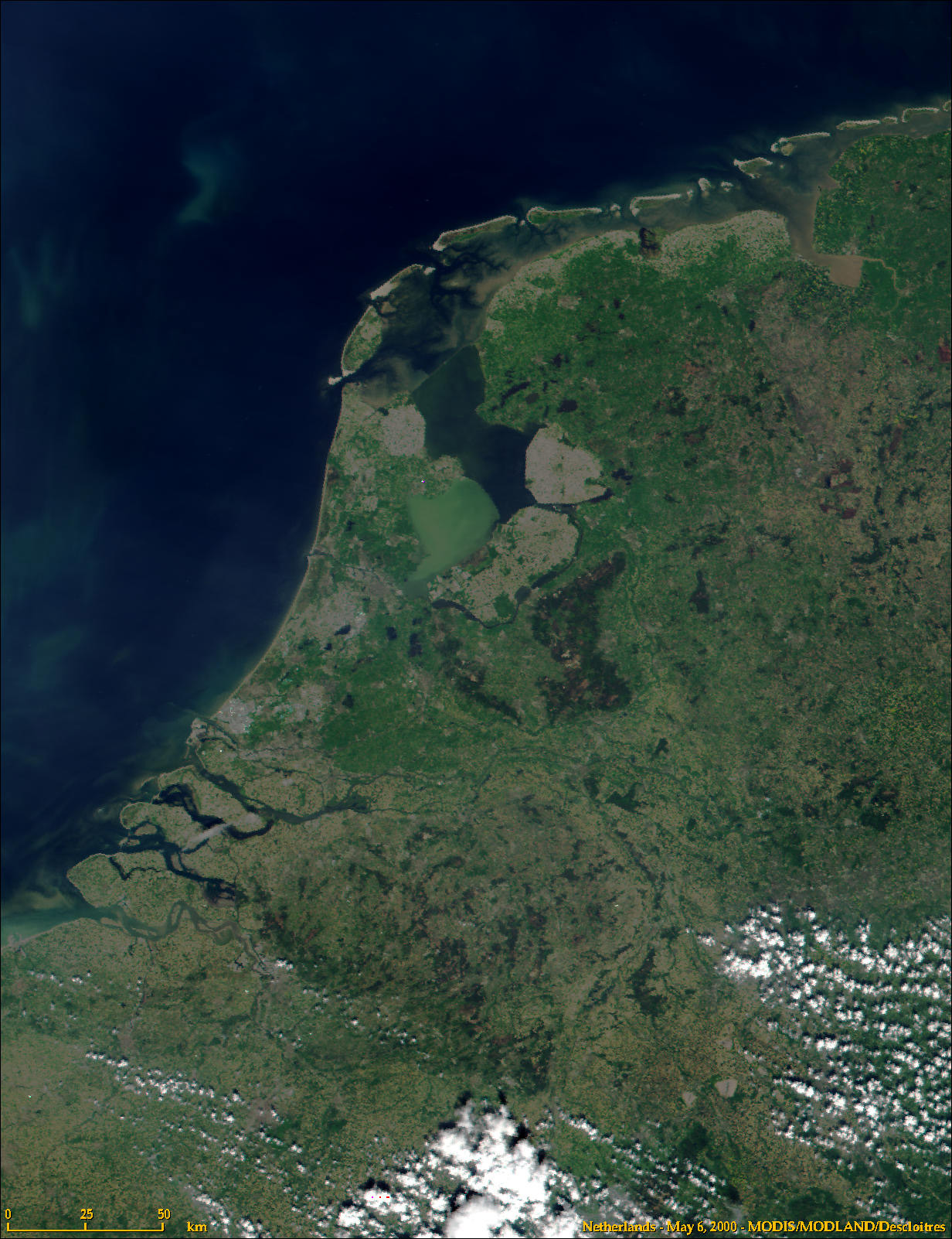 Satellitenfoto Holland