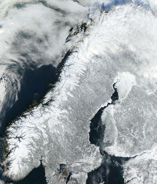 Satellitenbild Norwegen
