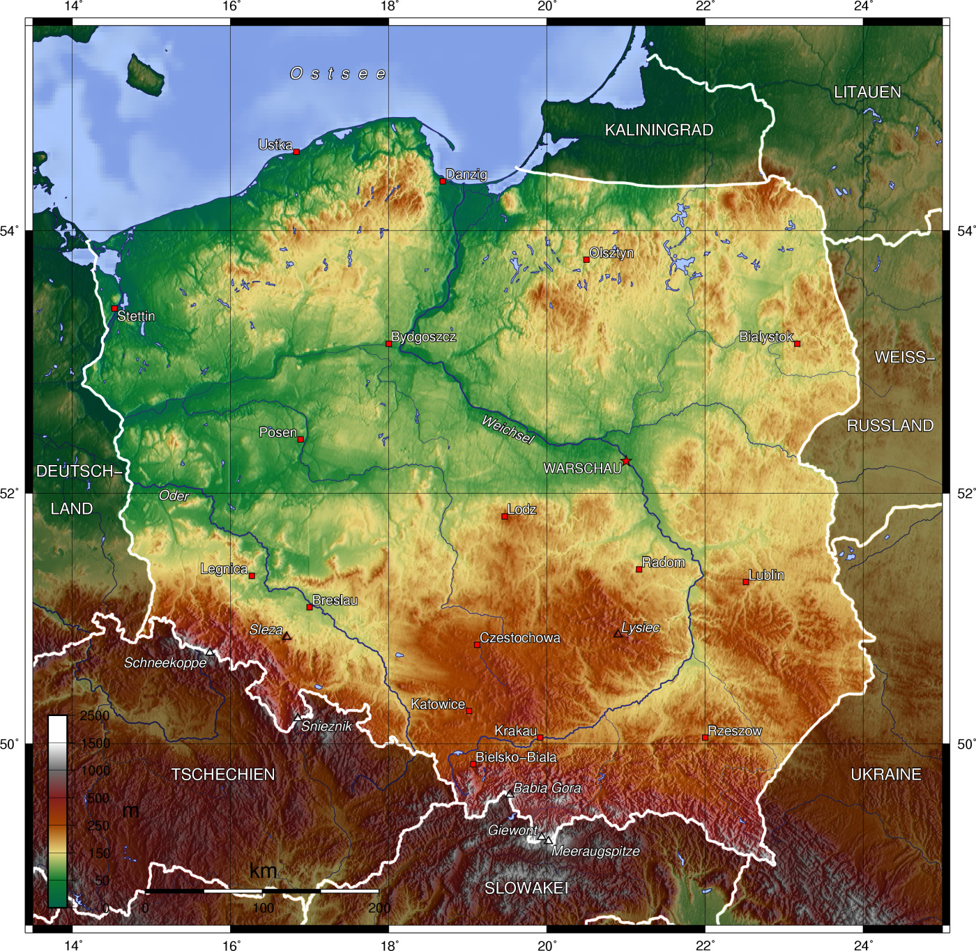 Topographische Karte Polen></p>

<p align=
