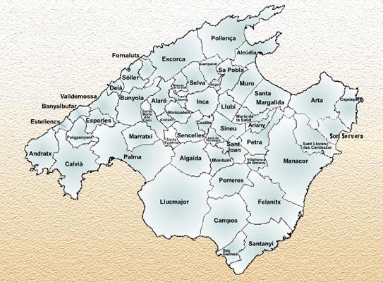 Karte Mallorca